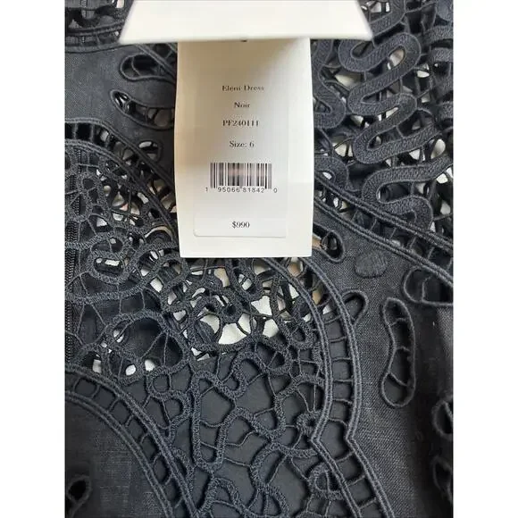 Ulla Johnson Linen Eleni Lace Dress, $990 NWT, Size 6, 70% Off! #1043 - Picture 5 of 7